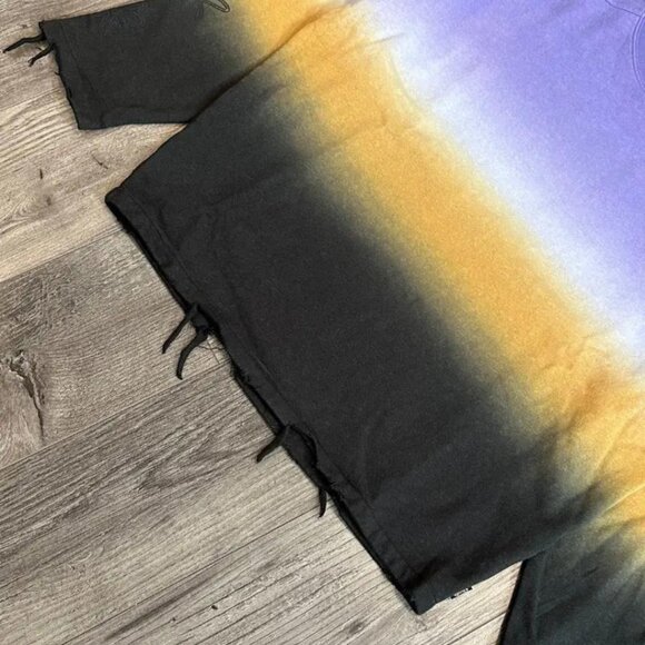 Sample NWT Afends Fixative Hemp Women's Plum Purple Crew Neck Sweater Size Small - Picture 4 of 9